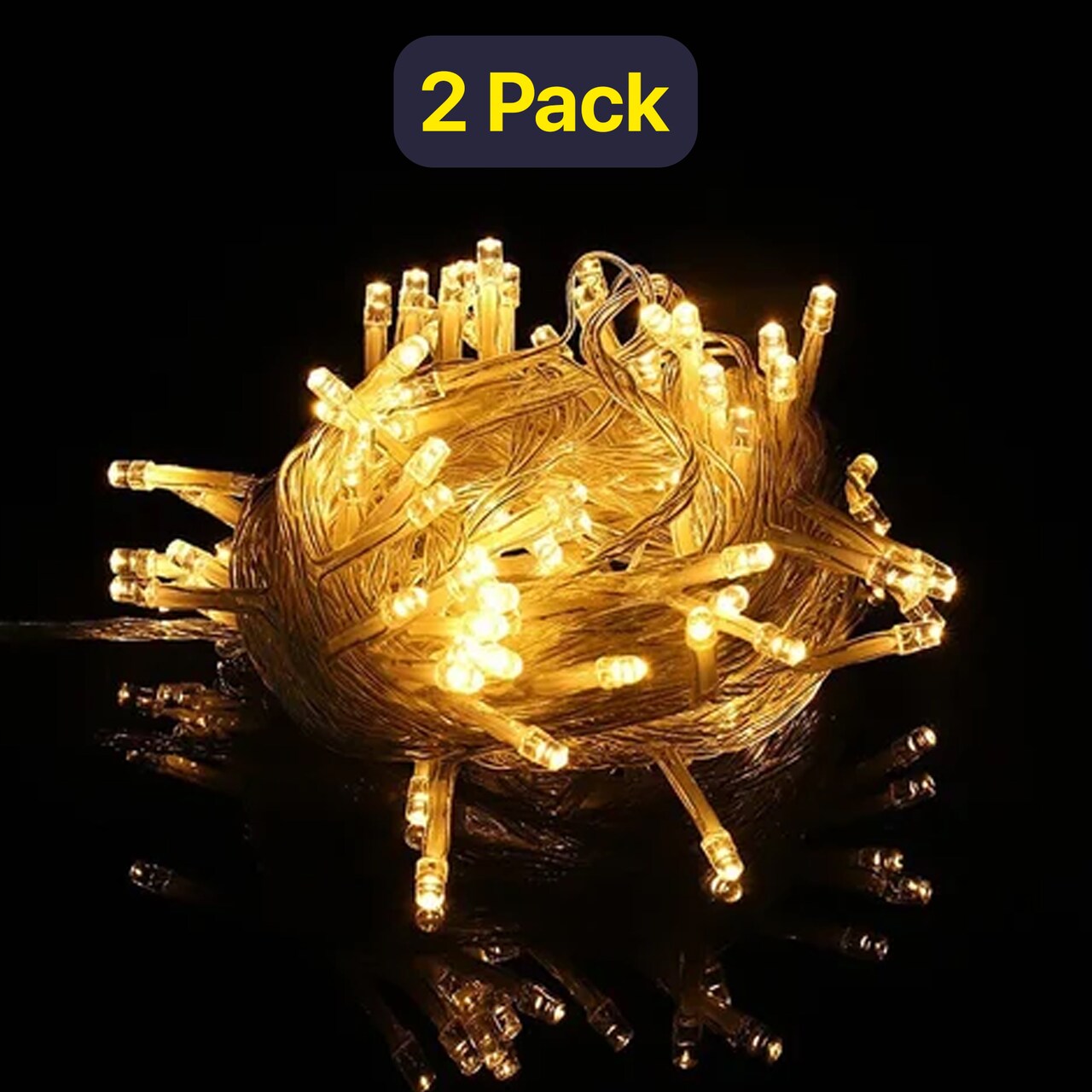 Elegant 32ft 100 LED String Lights – Steady & Twinkle Modes, Connectable, Safe Touch
